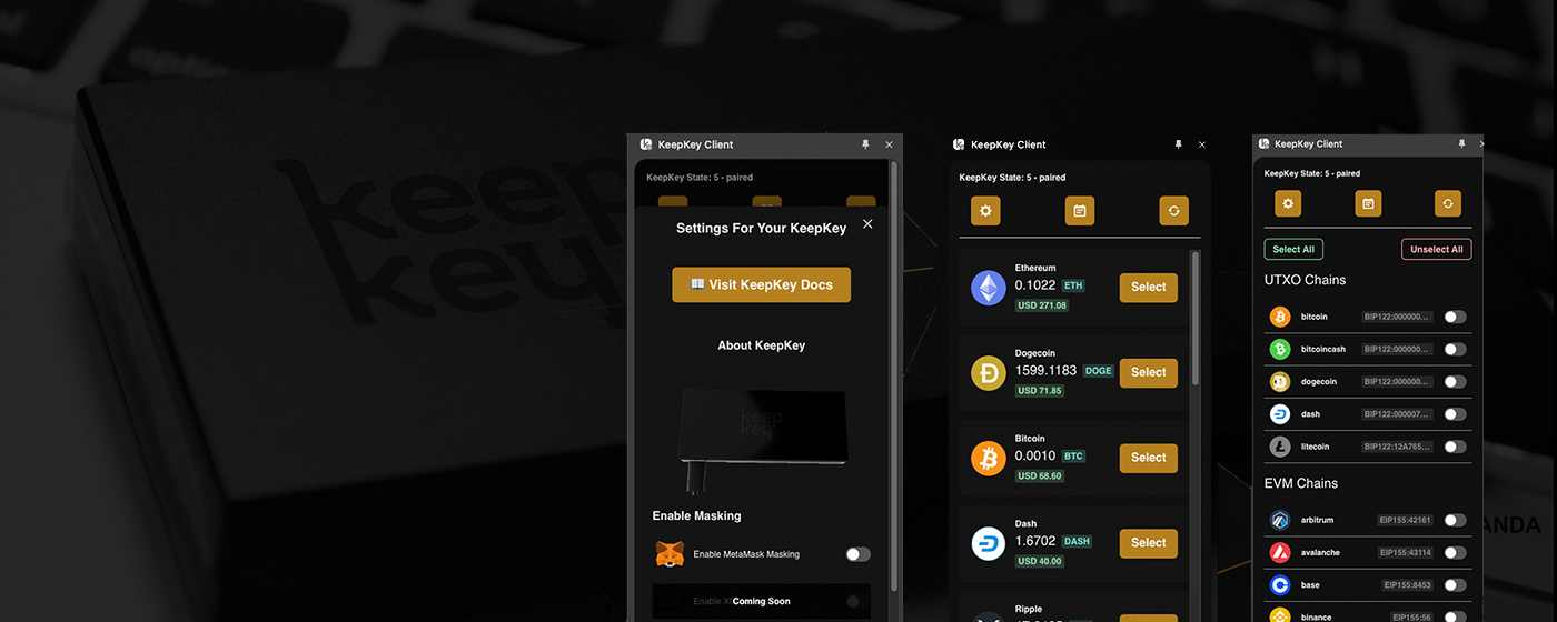 KeepKey Browser Extension Hero